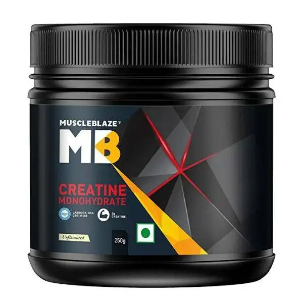 MuscleBlaze Creatine Monohydrate, 250 gms (0.55 lb) Unflavoured