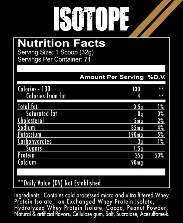 Redcon1 isotpe 100 whey isolate 5 lb nutrition