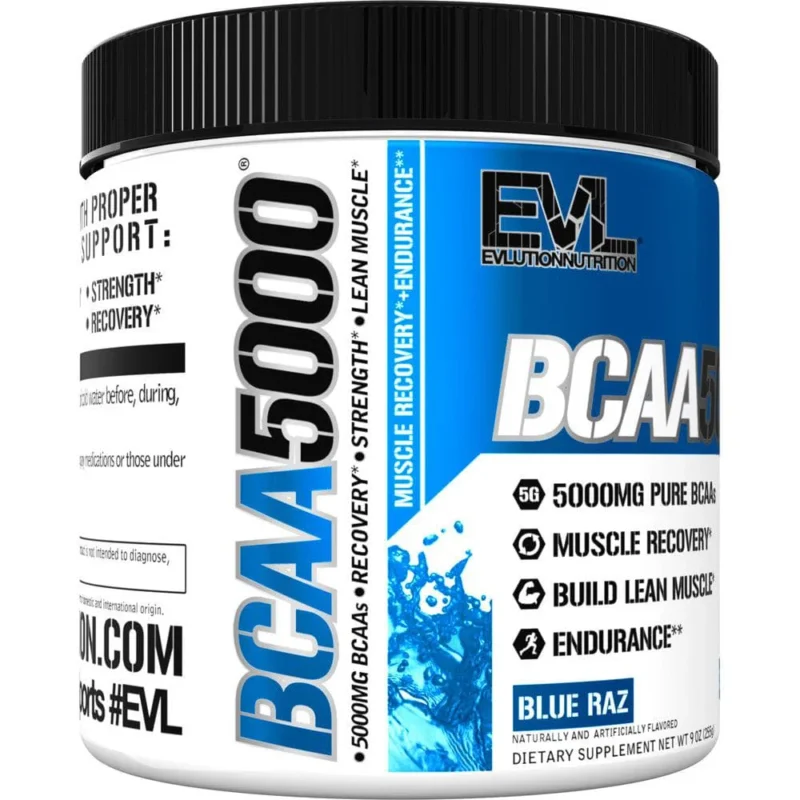Evlution Nutrition (EVL) BCAA5000 - Blue Razz - Image 2