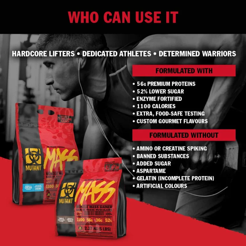 Mutant Mass - Muscle Mass Gainer - Image 2