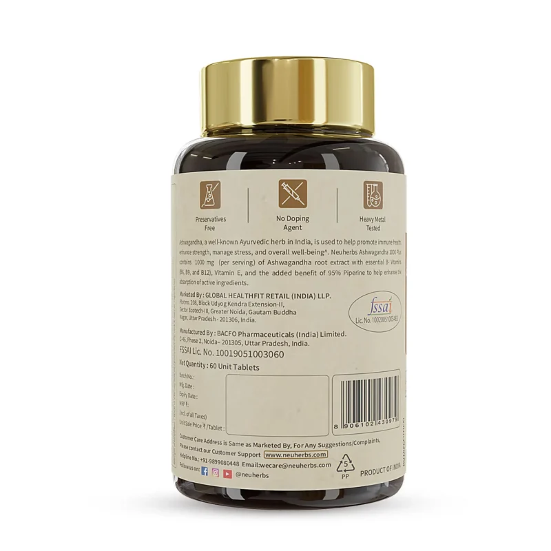 Neuherbs Ashwagandha 1000 Plus - Image 3