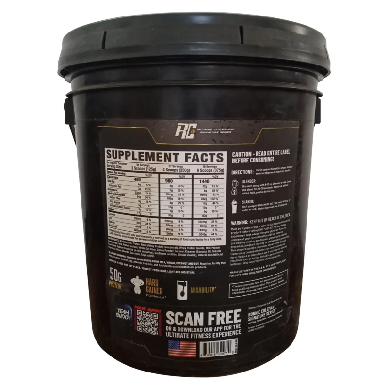 Ronnie Coleman King Mass XXL Gainer - 15lbs - Image 2