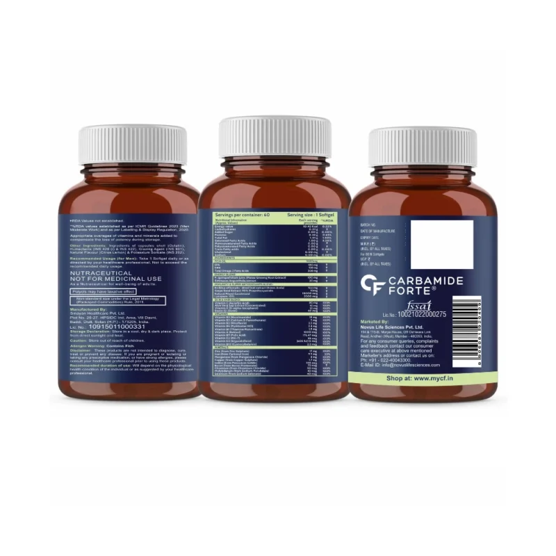 Carbamide Forte Fish Oil - 60 Softgels - Image 2