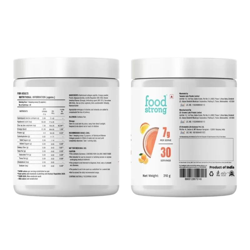 Food Strong Hydrolyzed Marine Collagen Powder - Image 2