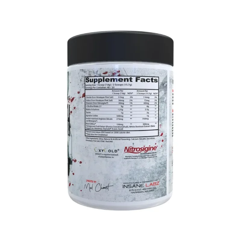 Insane Labz Bloodbath SAW Pre-Workout - Image 3