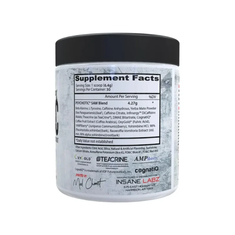 Insane Labz Psychotic SAW Pre-Workout - Image 2