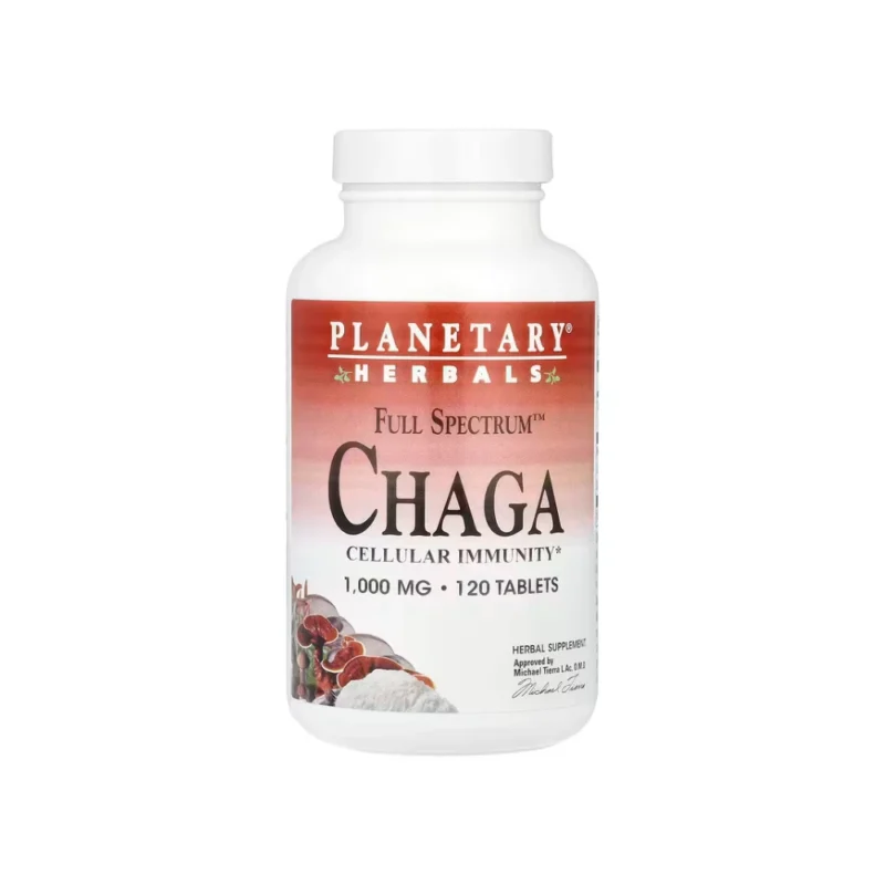 Planetary Herbals Full Spectrum Chaga - 120 Tablets