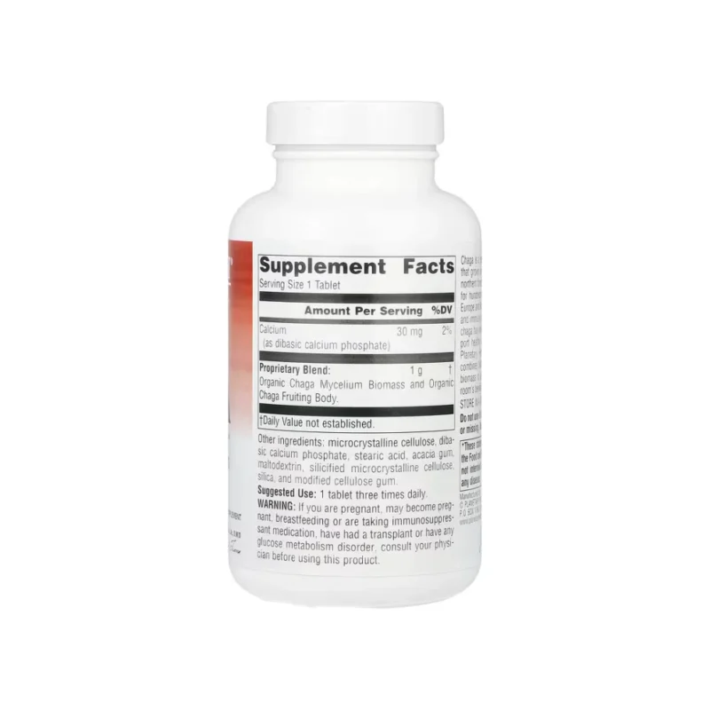 Planetary Herbals Full Spectrum Chaga - 120 Tablets - Image 2