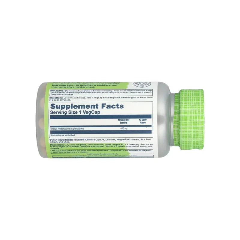 Solaray Tongkat Ali 400 mg - 60 VegCaps - Image 2