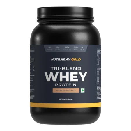 Nutrabay Gold Tri-Blend Whey Protein - 1 Kg (2.2 Lb)