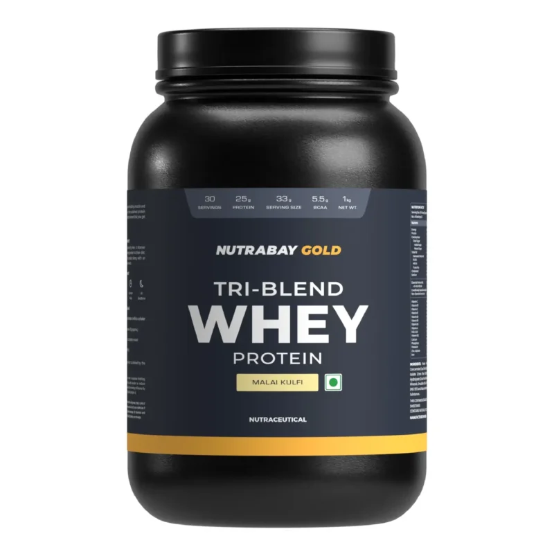 Nutrabay Gold Tri-Blend Whey Protein - 1 Kg (2.2 Lb) - Image 5