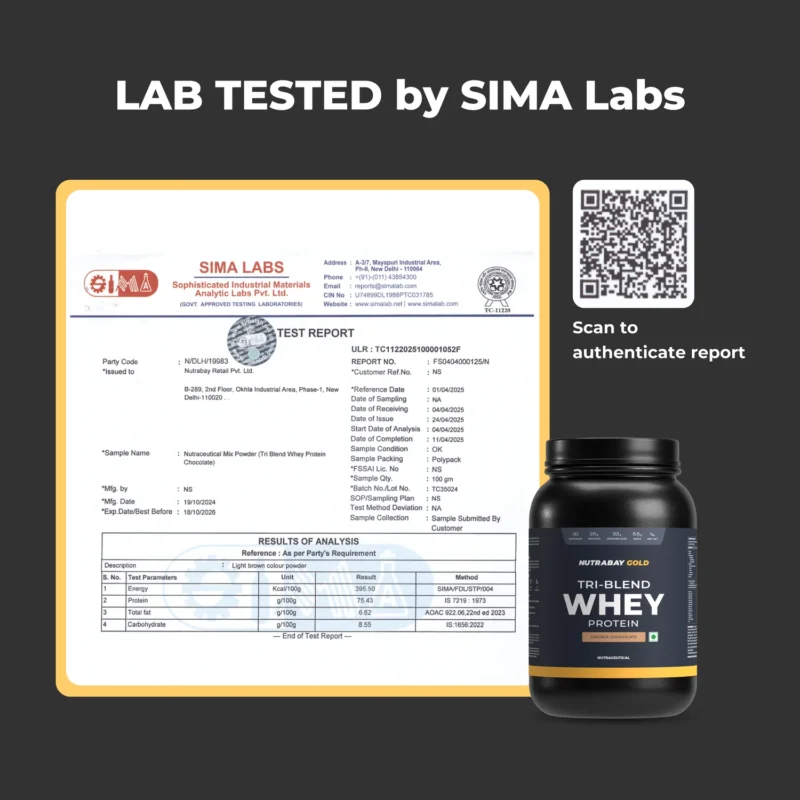 Nutrabay Gold Tri-Blend Whey Protein - 1 Kg (2.2 Lb) - Image 4