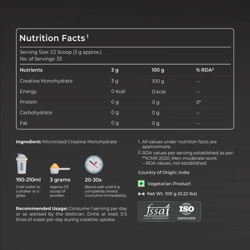 Nutrabay Pure Creatine Monohydrate Micronized - Image 2