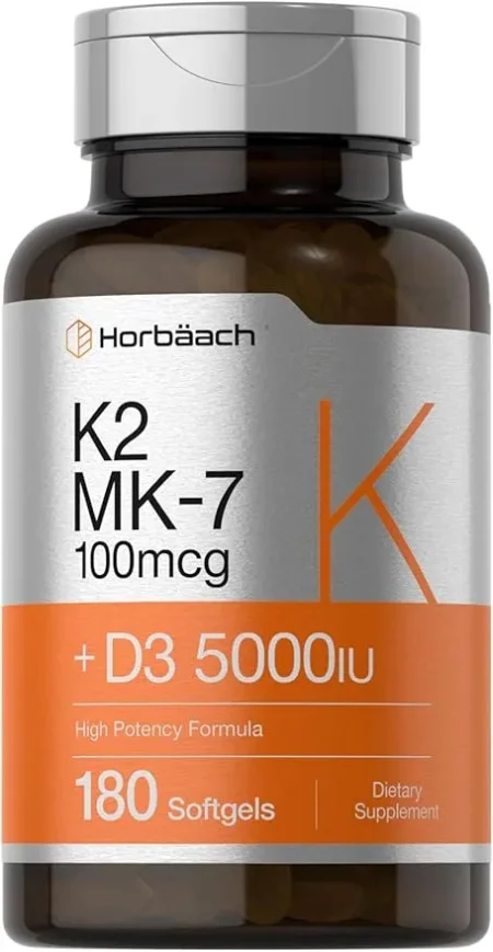 HORBAACH VITAMIN K2 + D3 Complex | 180 Softgels