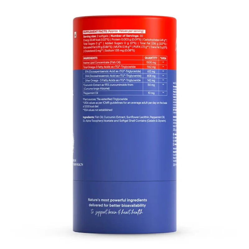 Wellbeing Nutrition 3x Strength Omega 3 Fish Oil - Image 2