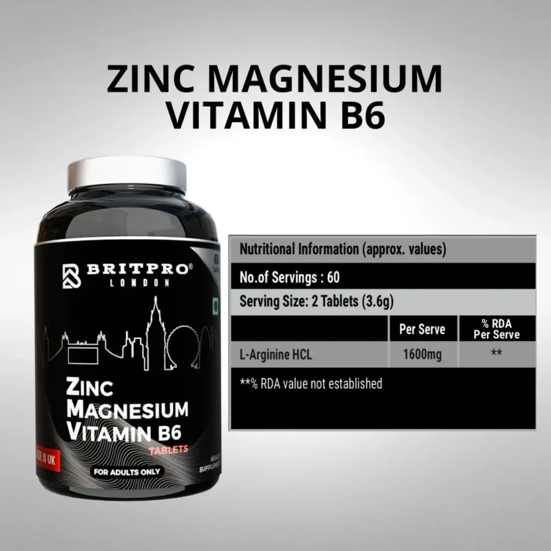 BRITPRO London Zinc Magnesium Vitamin B6